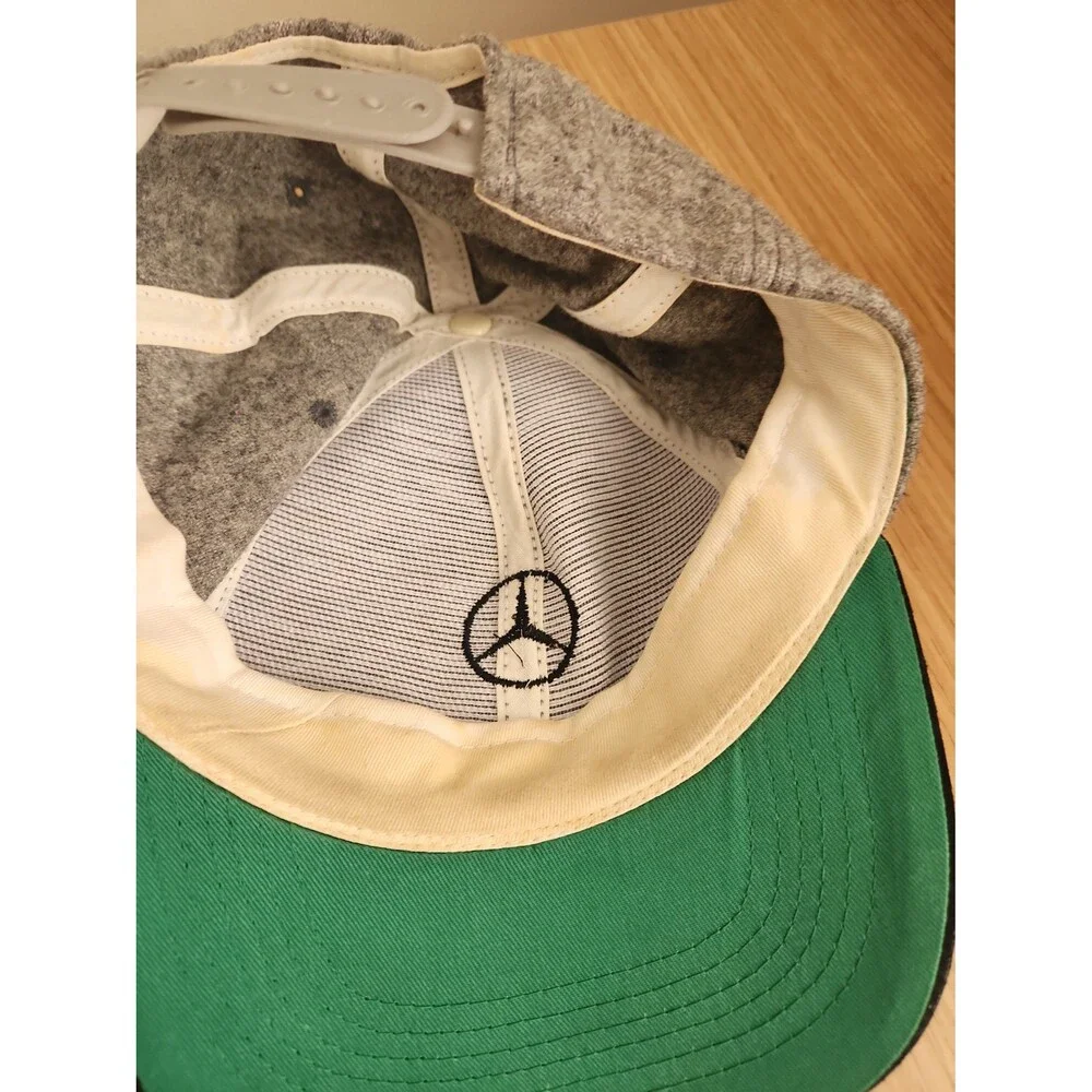 Mercedes Benz Gray & Black Wool-Blend Adjustable Hat Cap